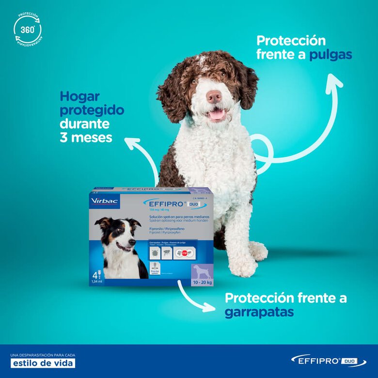 Effipro Duo pipetas antiparasíticas para cães, , large image number null